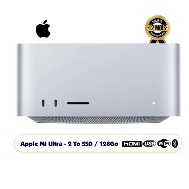 Apple Mac Studio 2To SSD 128 Go M1 Ultra - Garantie 12 mois